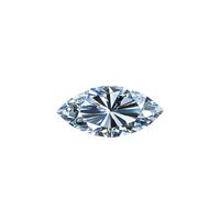 RTS Promotion Exceptionnelle : Diamant Synthétique Moissanite 1 carat Taille Marquise VVS, Effet de Couleur, Traité Thermiquement, Certifié par un Certificat Tierce Partie, Vente en Gros