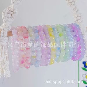 Acrylic Round Beads Solid Color Imitation Glass Loose Beads For <b>Bracelet</b> Making DIY Jewelry Accessories - Product Image 3