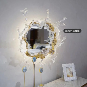 Espejo Decorativo Artístico con Lámpara de Pared de Agua para Salas de Estar, Hoteles, Salas de Exposición y Baños, Espejos Decorativos Populares con Efecto de Agua - Product Image 5
