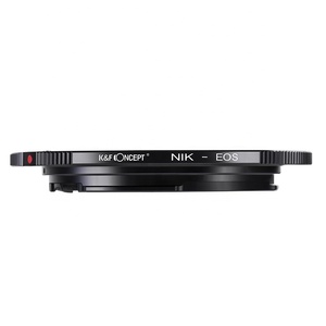 K & F Concept อะแดปเตอร์เลนส์อลูมิเนียมสีเงิน,สำหรับเลนส์ AI-EOS เลนส์เมาท์สำหรับเลนส์ Nikon F AI-S เลนส์ไปยังตัวกล้อง <span class=keywords><strong>Canon</strong></span> EOS - Product Image 2