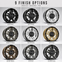 Jantes Beadlock forgées usinées noir brillant 17-22 pouces 6061-T6, jantes tout-terrain simulées 6x5.5 8x170 pour Ford F-150 Raptor