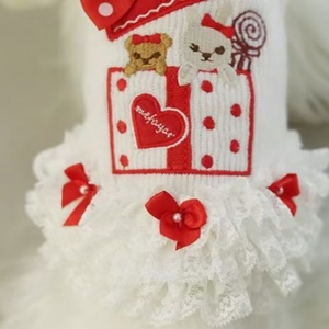 <span class=keywords><strong>Vestiti</strong></span> per Cani e Gatti con Pile e Imbottitura, Autunno e Inverno, Natale e Capodanno, Coniglio, Abiti Principessa con Pizzo - Product Image 4