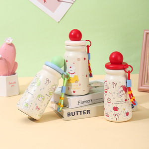Creative Floating Insulated Water Bottle With Carrying Strap For Students School Use 500Ml Screw Cap Design - Product Image 3