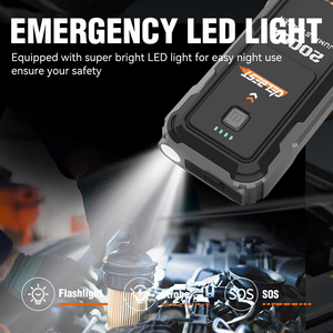 Professional 2000A Peak Car <strong>Battery</strong> <strong>Booster</strong> for Trucks Vans &amp; SUVs Extreme Weather Ready LED Light Function <strong>Use</strong> for Motorcycles - Product Image 4