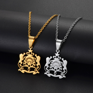 <span class=keywords><strong>Collier</strong></span> pendentif de style national <span class=keywords><strong>marocain</strong></span> pour femmes et filles, bijoux tendance en acier inoxydable pour les fêtes # 012262 - Product Image 4