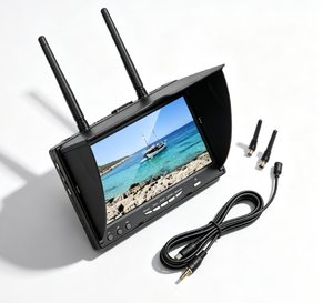 Moniteur FPV TFT LCD 7 pouces 800*480 600cd/m2 avec récepteur double diversité 5.8G intégré, batterie Li-Polymère 2000mAh 7.4V et enregistrement DVR - Product Image 4