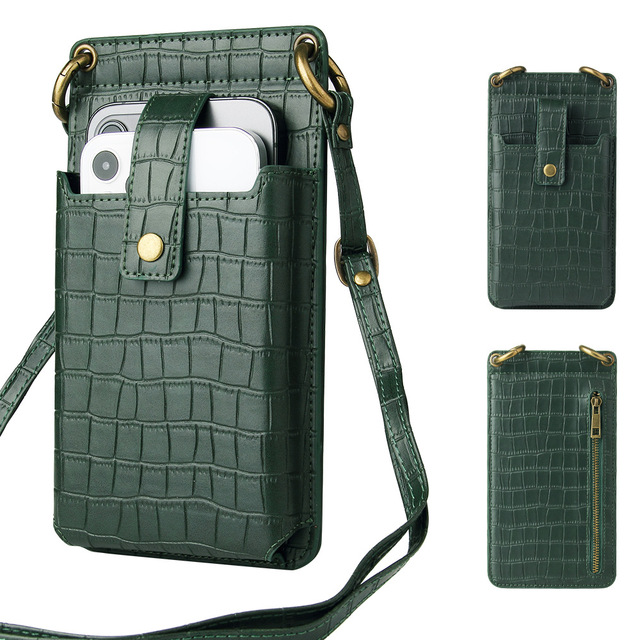 Luxury Wallet Style Mobile Phone Case for Iphone 15 Leather Case Diagonally Acrossmulti-Function Wallet Mobile Phone Case