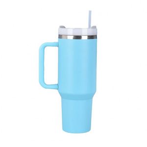 Segunda generación 40Oz 304 Mango de aislamiento de acero inoxidable Vacío de doble capa Pajita de taza de hielo grande - Product Image 5