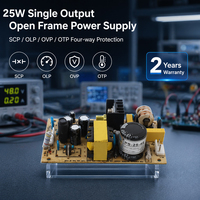 Alimentation à découpage à châssis ouvert PS-25 5V 12V 24V AC-DC Sortie simple 25W 85-264VAC CE RoHS Industrielle