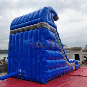 Castillo inflable comercial para niños, con tobogán acuático de mármol y piscina, ideal para fiestas en el patio trasero. - Product Image 5