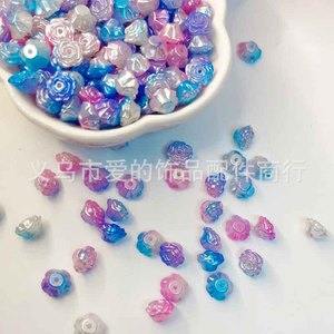 ลูกปัดมุกสองสีรูปดอกคามิเลียขนาด 8 มม. สำหรับทำสร้อยข้อมือ วัสดุ ABS ลูกปัดแบบกระจาย แหล่งกำเนิดอี้หวู่ - Product Image 4