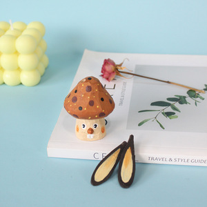 Rustic <strong>Wooden</strong> Decor Cross-border Ornament Mushroom <strong>Elf</strong> DIY Painting Cute <strong>Wooden</strong> Handicraft Film And Television Prop Decoration - Product Image 2