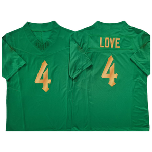 Maillot de football cousu de haute qualité pour hommes 2026 – Joe Montana (3), Jeremiyah Love (4), Brady Quinn (12), Riley Leonard (13) – Tailles S-3XL - Product Image 2