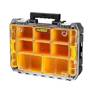Boîte de rangement portable en plastique transparente à 12 compartiments avec poignée pour outils - Product Image 1