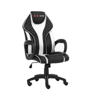 Chaise de jeu professionnelle la moins chère de style moderne noir blanc simple ergonomique personnalisée