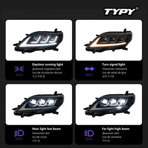 ไฟหน้ารถยนต์ TYPY สำหรับ Toyota Sienna ปี 2011-2020 หลอดไฟ LED พร้อมไฟวิ่งกลางวันและไฟเลี้ยวแบบไดนามิก อุปกรณ์ตกแต่งรถยนต์ - Product Image 4