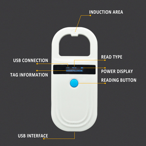 <span class=keywords><strong>FDX</strong></span>-<span class=keywords><strong>B</strong></span> ISO11784/85 <span class=keywords><strong>134.2KHz</strong></span> Động Vật Chó Mèo Pet Microchip RFID Máy Quét Thẻ Cầm Tay Đầu Đọc - Product Image 6