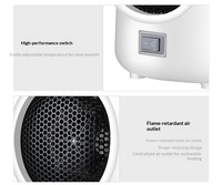 Chauffage intelligent en gros, mini radiateur soufflant pour chambre, chauffage électrique PTC pour espace habitable