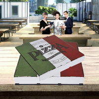 Carpeta Desechable para Entrega de Pizza Corrugada, Precio de Fábrica al por Mayor, Logotipo Personalizable, Laminación Mate, Estampado en Dorado