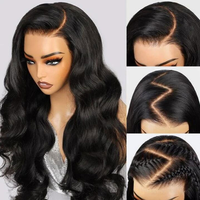 Perruques complètes sans colle HD transparentes 13x4 13x6 en cheveux humains vierges Remy indiens, perruque brésilienne ondulée bouclée pour femmes noires