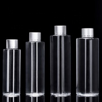 Vente en gros de bouteilles en plastique de toner de haute qualité pour tailles transparentes 100/120/150/200/250 ml avec joint de pulvérisateur de pompe pour lotion et shampooing