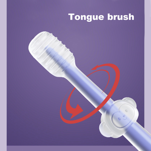 Brosse à dents et langue pour bébé en silicone Ultra doux, personnalisé 3 en 1, produits d'hygiène buccale pour enfants - Product Image 5