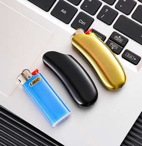 Étui de protection en métal <span class=keywords><strong>personnalisé</strong></span> avec logo pour <span class=keywords><strong>briquet</strong></span> à allumage à roue <span class=keywords><strong>BIC</strong></span> jetable - Product Image 4