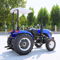 Tracteur agricole Euro V 40HP 50HP 35HP à 4 roues avec cabine climatisée et chauffée, type Deere, pour labour et disques