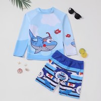 OEM ODM Personnalisé OEKO TEX Garçon Manches Longues Rash Guard Protection UV Maillot de Bain Enfant Protection Solaire Sportif Vente en Gros