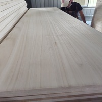 AA Grade Paulownia Solid Wood Board 12mm 15mm 18mm Formaldehyde-free Lightweight Timber Panels for Drawer & Cabinet