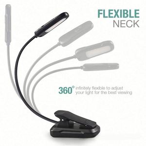 LED Eye Protection Eco-Friendly Modern Book <b>Night</b> <b>Light</b> Adjustable Mini Clip-On Study Desk Lamp <b>USB</b> Charging Flexible Travel - Product Image 5