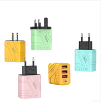 Adaptateur USB-C double avec chargeur Type-C Chargeur de téléphone USB universel pour US EU UK Multiple Charging Port Brand New DC Output