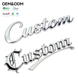 Badge en lettres ABS chromé 3D personnalisé, décoration de coffre de véhicule, emblème de voiture, <span class=keywords><strong>logo</strong></span> automobile - Product Image 2