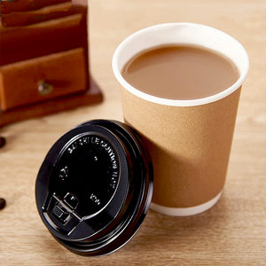 Vasos de Papel Desechables de Doble Pared, Biodegradables y Reciclables, para Café, con Logotipo Personalizado, Impresión Offset, <span class=keywords><strong>Marca</strong></span> Comercial - Product Image 3