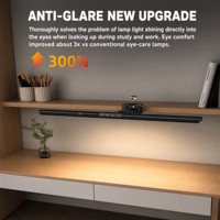 Lampe de bureau LED contemporaine en métal, alimentation CA, réglable, 95 CRI, gradation tactile/infrarouge, protection oculaire, écologique, largeur 80 mm, pour l'étude
