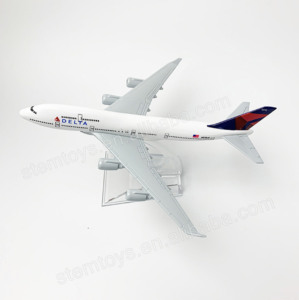Delta linee aeree 16CM B747 metallo modellino aereo aereo aereo regalo giocattolo - Product Image 6