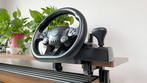 C-STAR Racing Gaming Car Steering Wheel with Vibration Motor Programmable Buttons Brake <strong>Pedal</strong> for <strong>PC</strong>//Android - Product Image 6