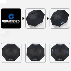 Wn33 Promotion Advertising Wholesale Custom Print Logo Golf Straight Windproof Big <b>Umbrella</b> for the Rain - Product Image 6