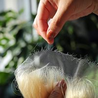 Fermeture en cheveux humains lisses et soyeux, ultra-fine, en dentelle suisse, pré-épilée, avec ligne de cheveux naturelle, 13x6, véritable dentelle HD, couleur blonde 613