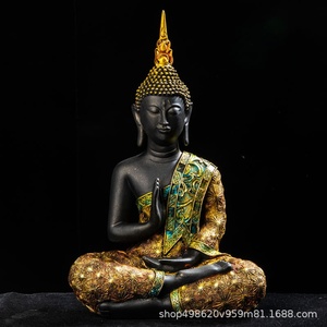 Statue de <span class=keywords><strong>Bouddha</strong></span> Thaïlandaise en Résine pour la Vente en Gros et le Dropshipping – Décoration Créative pour Entrée et Maison, Idéale pour l'Asie du Sud-Est – Préférée pour l'Exportation Transfrontalière - Product Image 2