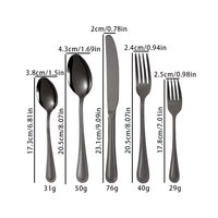 Ensemble de couverts en acier inoxydable de 40 pièces avec manche perlé de qualité supérieure, coffret cadeau, hôtel, restaurant, mariage, cuillère, fourchette, couteau