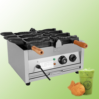 QDMECH Four Électrique Machine À Crème Glacée Bouche Ouverte Crème Glacée Poisson Taiyaki Machine Gaufrier à Vendre