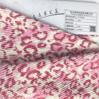 Maßgeschneidertes Leoparden-Design, wunderschöner, sublimationsbedruckter Stoff aus 100 % Polyester, 350 g/m², atmungsaktiv, antistatisch, Shaoxing Textilfabrik