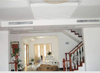 Grille de ventilation carrée moderne en alliage d'aluminium avec volet articulé, panneau d'accès avec filtre et filet, angle de lame de 45°, garantie 1 an pour CVC