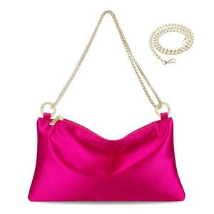 Bolso de Mano Mini de Moda para Mujer, Color Personalizado, de Nailon, con Cierre de Cremallera, Diseño Cuadrado Satinado, Impermeable, para Llevar en la Mano, Primavera - Product Image 3