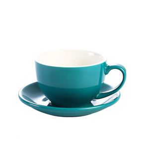 Ensemble de tasses de café et sous-tasses 12 OZ, en porcelaine, couleur de café, vendu par lot - Product Image 3