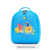 Sac à dos unisexe 3D en néoprène pour enfants, avec fermeture éclair, motif animal de dessin animé, imperméable, durable, confortable, léger, anti-perte, pour tout-petits de 1 à 6 ans