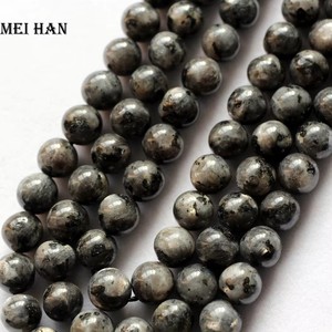 Meihan bán buôn Tự nhiên 6mm <span class=keywords><strong>8mm</strong></span> 10mm 12mm larvikite Đen <span class=keywords><strong>Labradorite</strong></span> mịn Vòng Loose hạt đá đối với trang sức làm thiết kế - Product Image 4