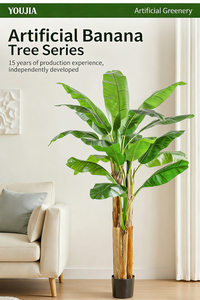 Plantes vertes artificielles - Grand <span class=keywords><strong>bananier</strong></span> <span class=keywords><strong>en</strong></span> <span class=keywords><strong>pot</strong></span> sur pied pour la décoration intérieure et extérieure, plante artificielle - <span class=keywords><strong>Bananier</strong></span> - Product Image 2