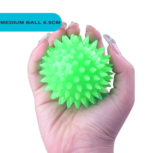 Pelota de Masaje con Púas de Diferentes Durezas (TPR) para Alivio Muscular de Pies, Espalda y Manos, Terapia Física y Ejercicio (Firme, Media, Suave) - Product Image 4